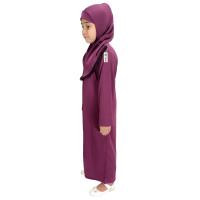 Kiz Cocuk Namaz Elbisesi Eflatun Renkli Cocuk Namaz Elbise Modelleri