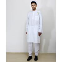 Erkek Afgan Takımı Beyaz Renkli