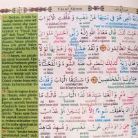 Türkçe Okunuşlu 5 Özellikli Satır Altı Kelime Mealli Cami Boy Kuran-ı Kerim Mor